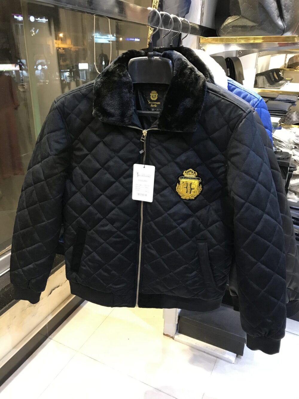 BLNR Suede Quilted Jacket