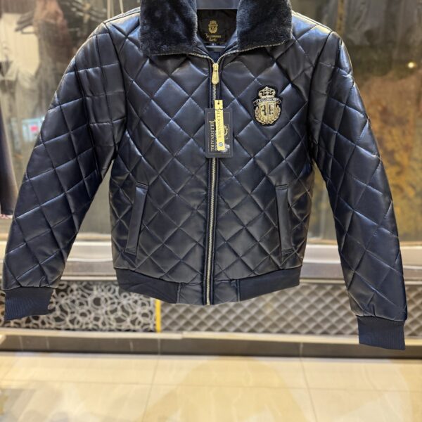 BLNR Leather Quilted Jacket